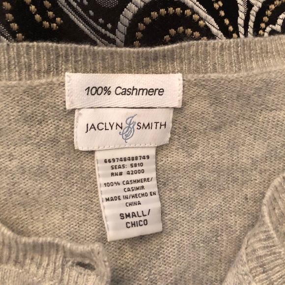 Cashmere Grey Cardigan - Picture 2 of 3